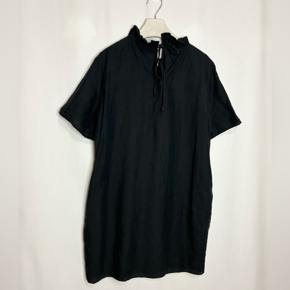 COS Linen Ruffle Neck Dress - Picture 7 of 9